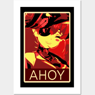 Houshou Marine AHOY Posterized Posters and Art